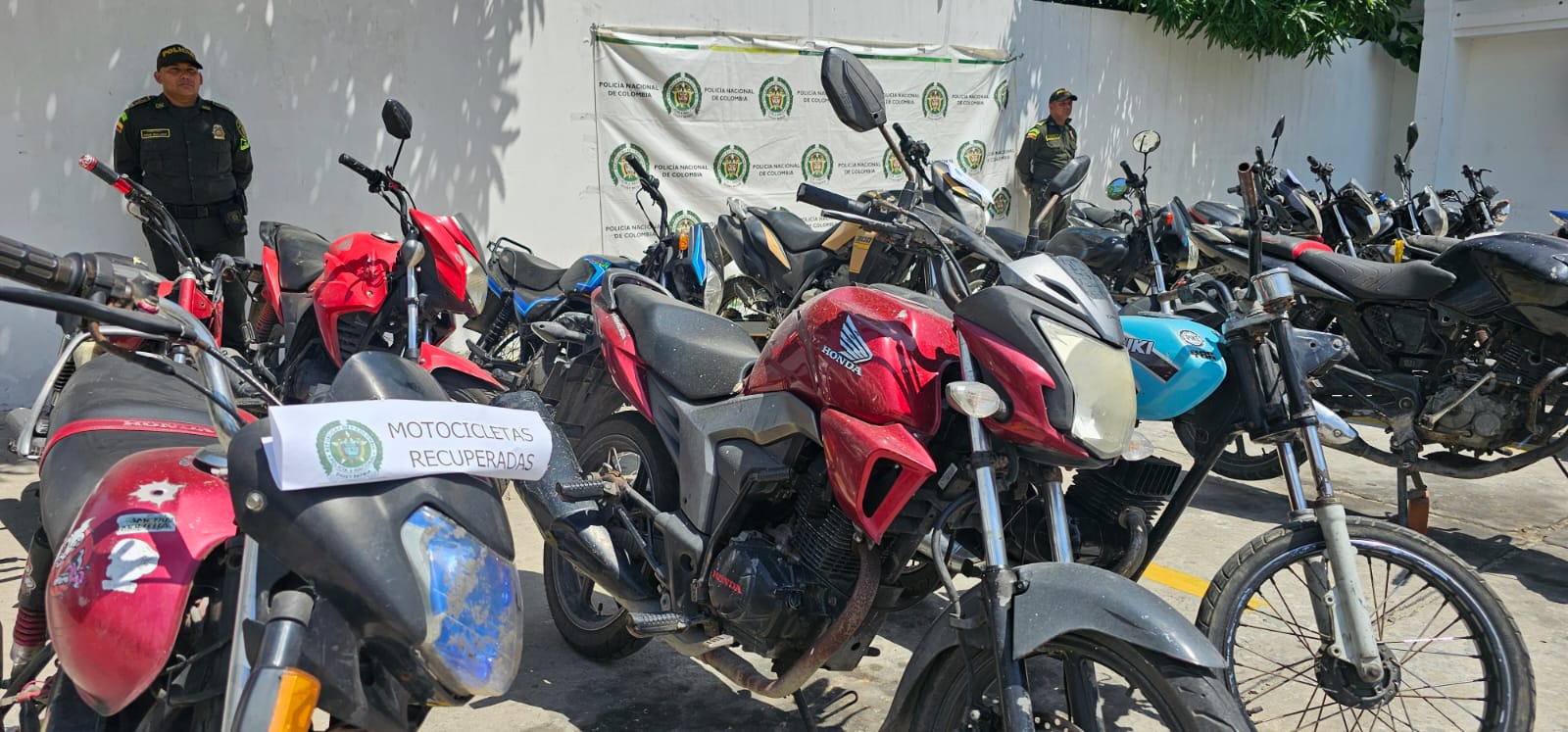En total fueron 45 motos incautadas