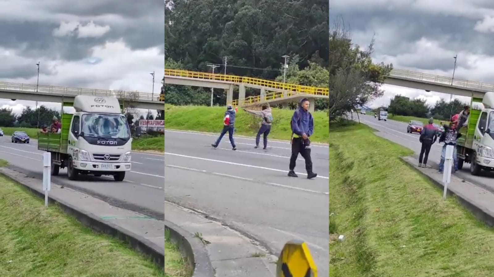 Robos en vía Tunja - Bogotá