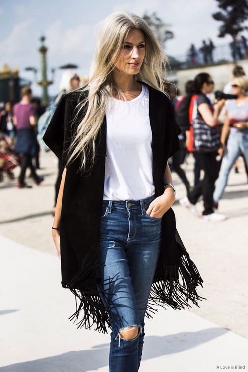 kimono flecos street style