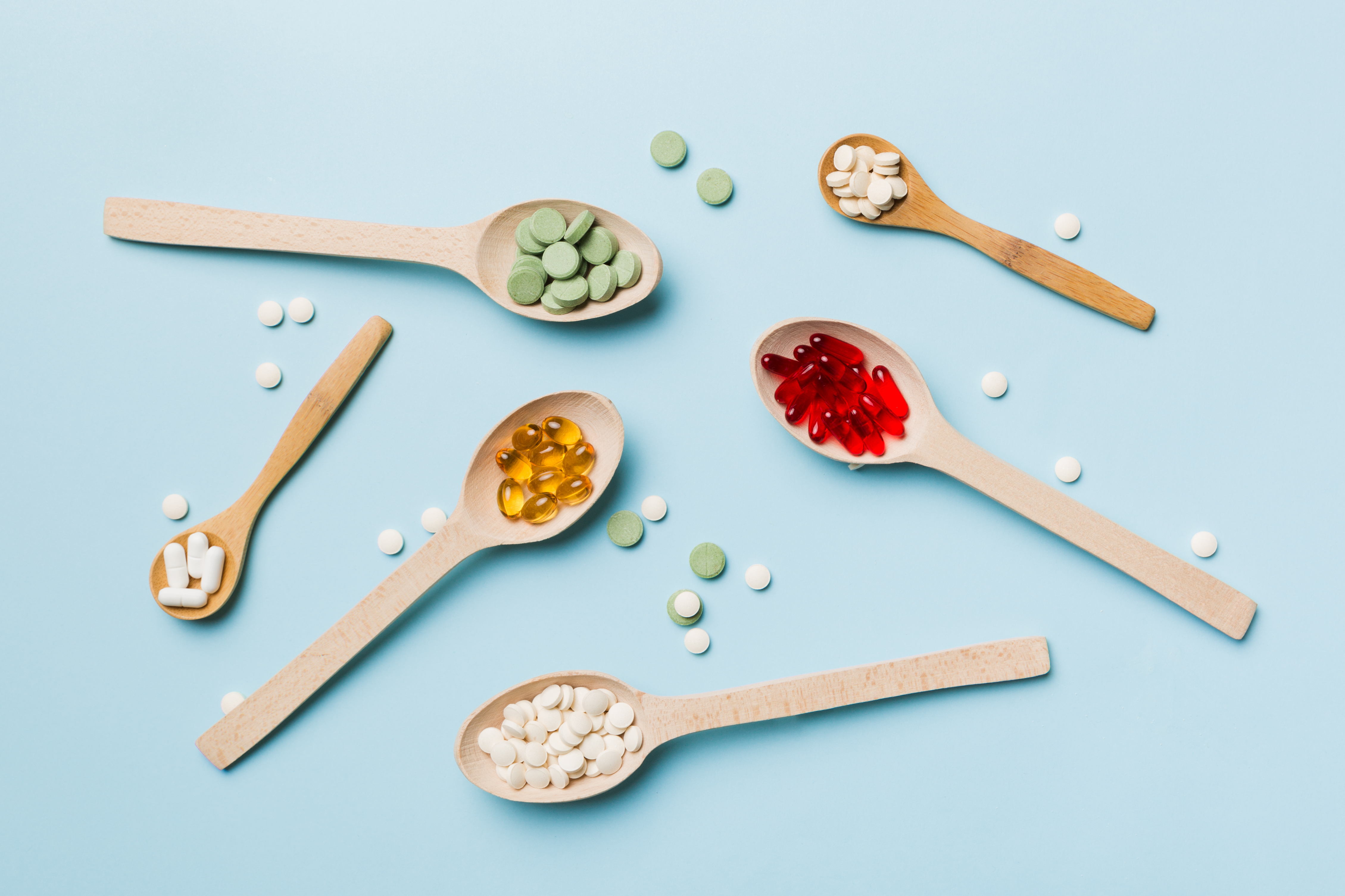 Suplementos de vitaminas y minerales.