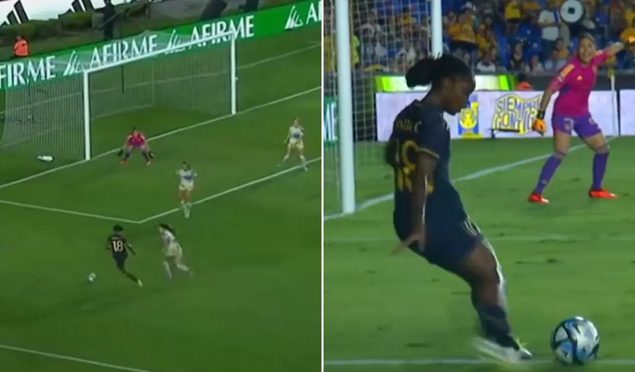 Linda Caicedo y su asistencia en el duelo de Madrid con Tigres.