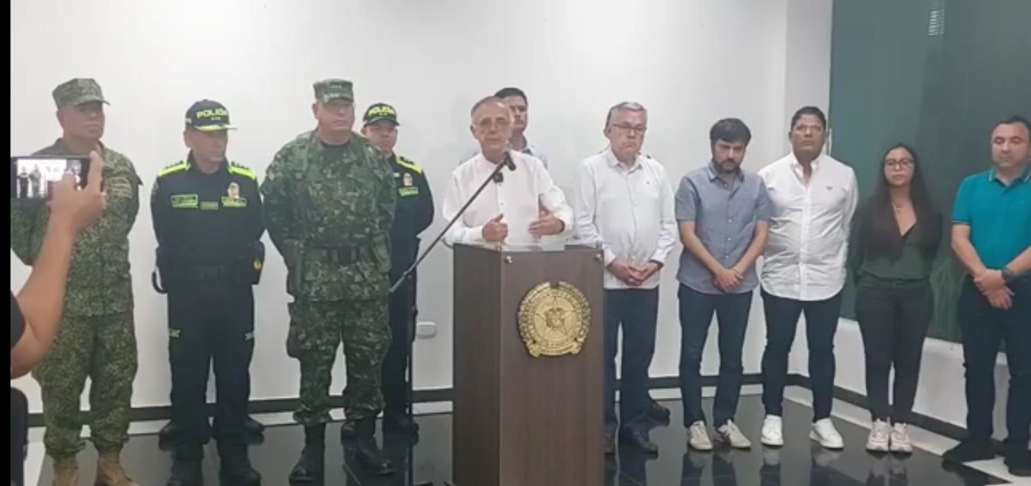 Consejo de seguridad en Barranquilla para combatir la criminalidad.