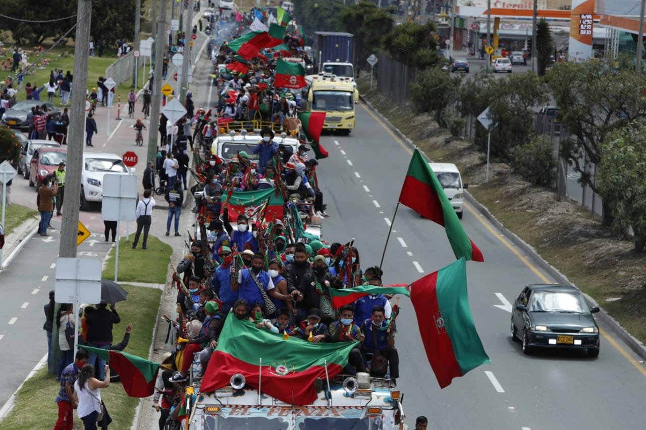 Minga indígena Bogotá