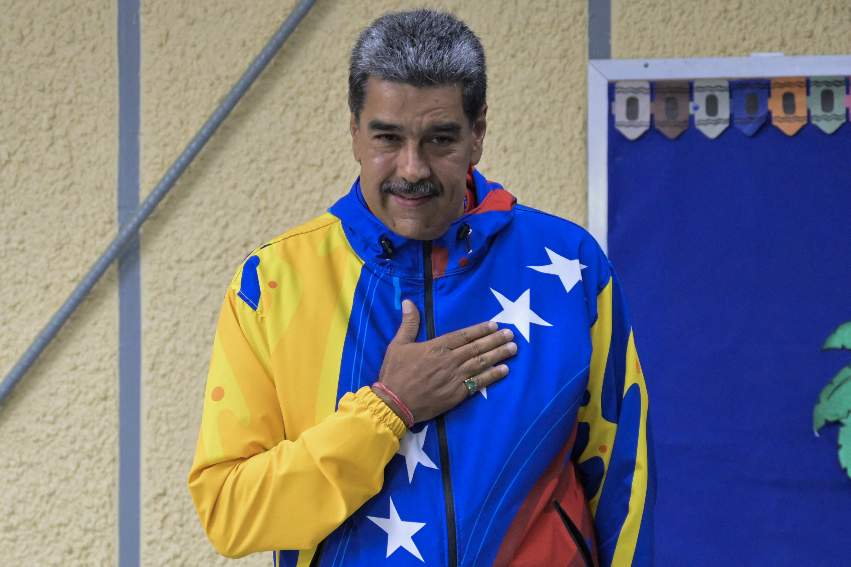 El presidente de Venezuela Nicolás Maduro participa en las elecciones este domingo 28 de julio. (Photo by Juan BARRETO / AFP)