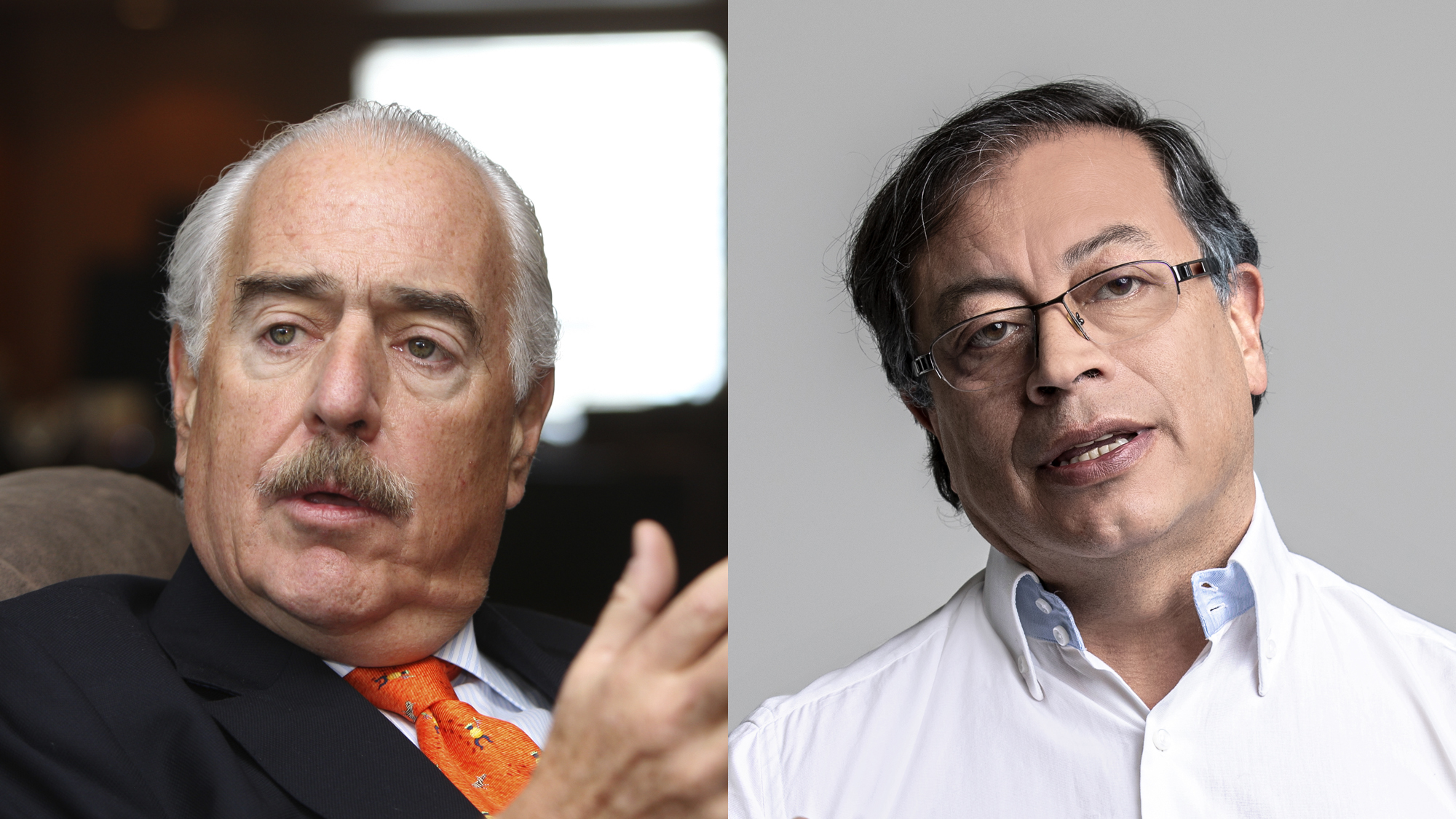 Andres Pastrana ArangoGustavo Petro.Foto Diana Sanchez / Juan Carlos Sierra