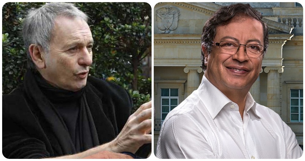 Ángel Becassino y Gustavo Petro.