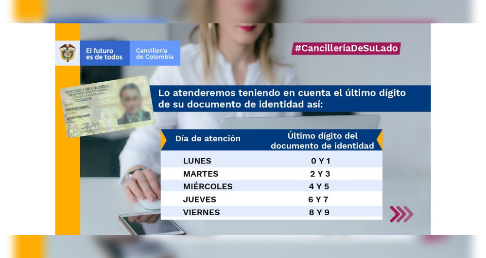 Solicitud de pasaporte con pico y cédula