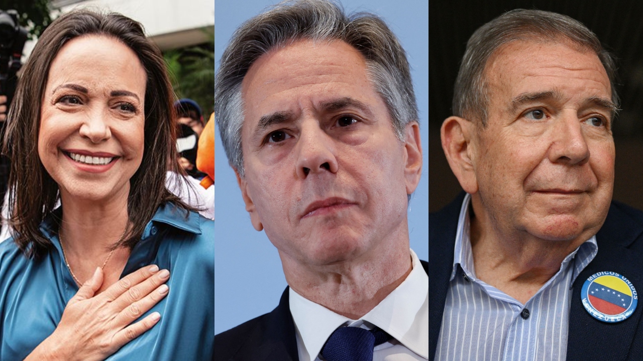 María Corina Machado, Blinken y Edmundo González