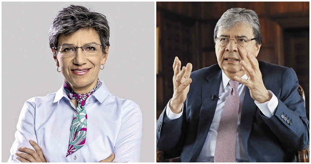 Claudia López y ministro Trujillo