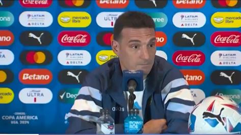 Scaloni mencionó a la Selección Colombia