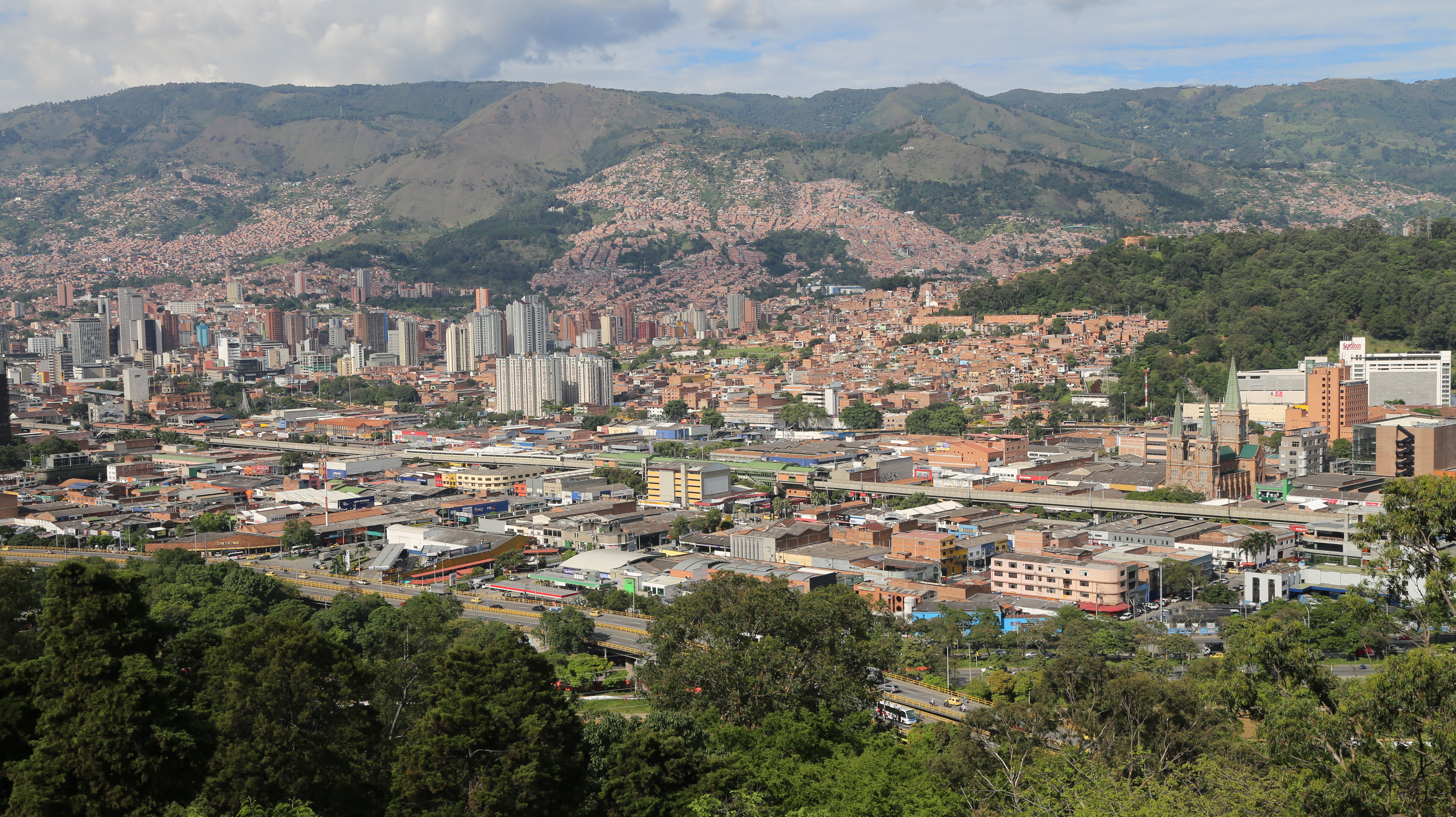 Panorámica de Medellín.
