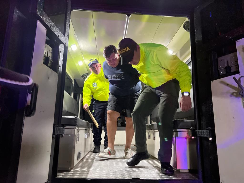 Nelson Enrique Reátiga alias “Poporro”, a su llegada a Colombia.