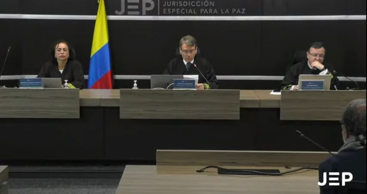 Audiencia de la JEP.