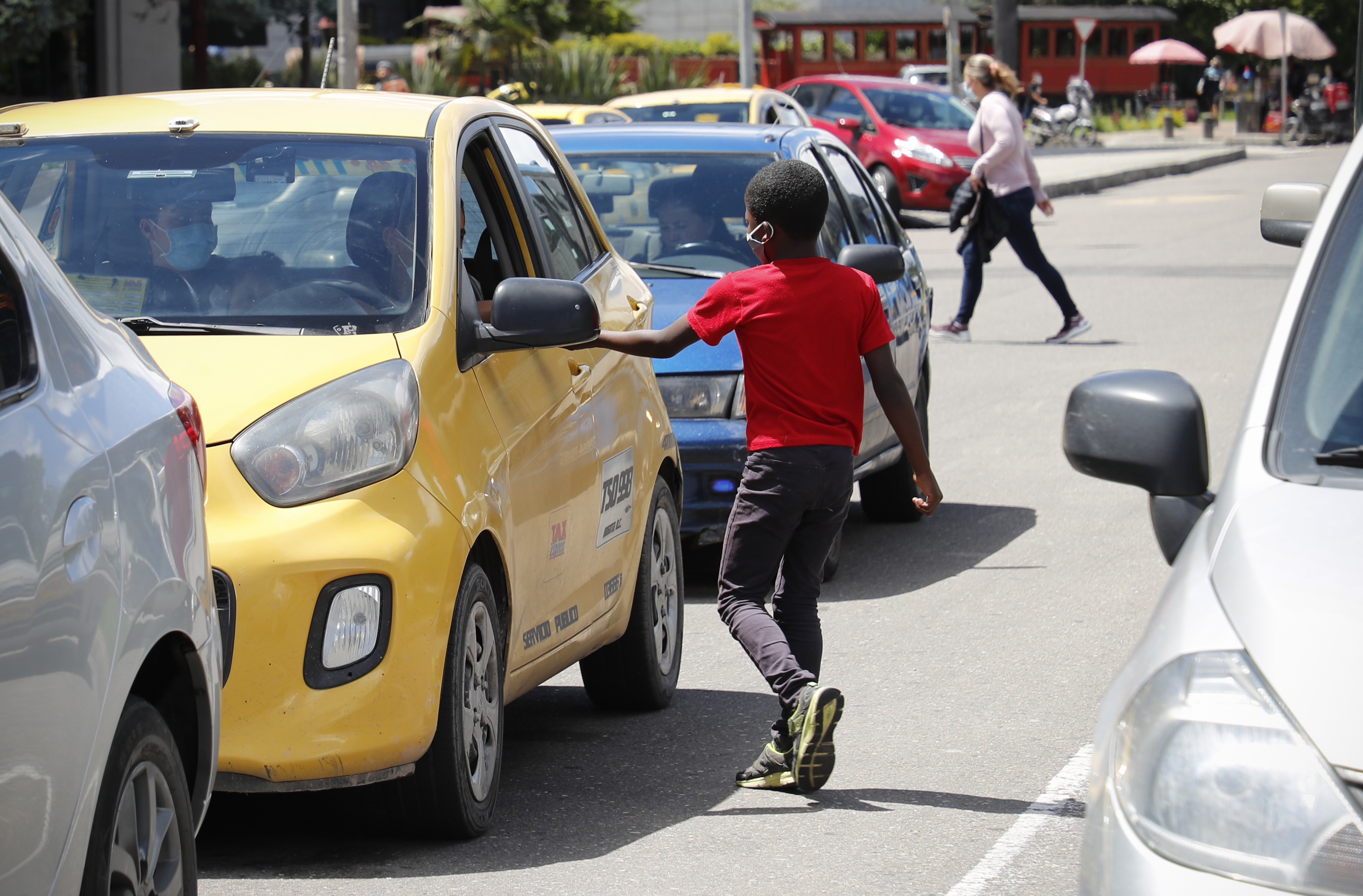 Trabajo infantil en las  calles de Bogotá