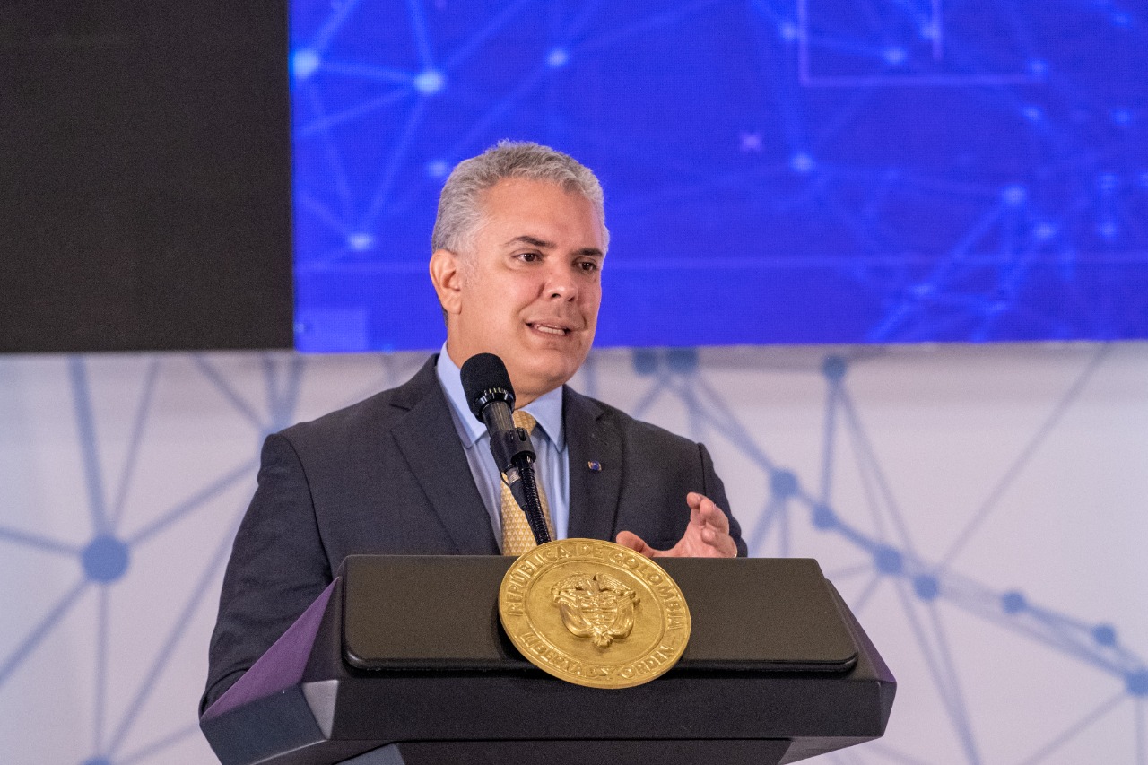 Iván Duque presidente de Colombia destacó las acciones para contrarrestar la deforestación.