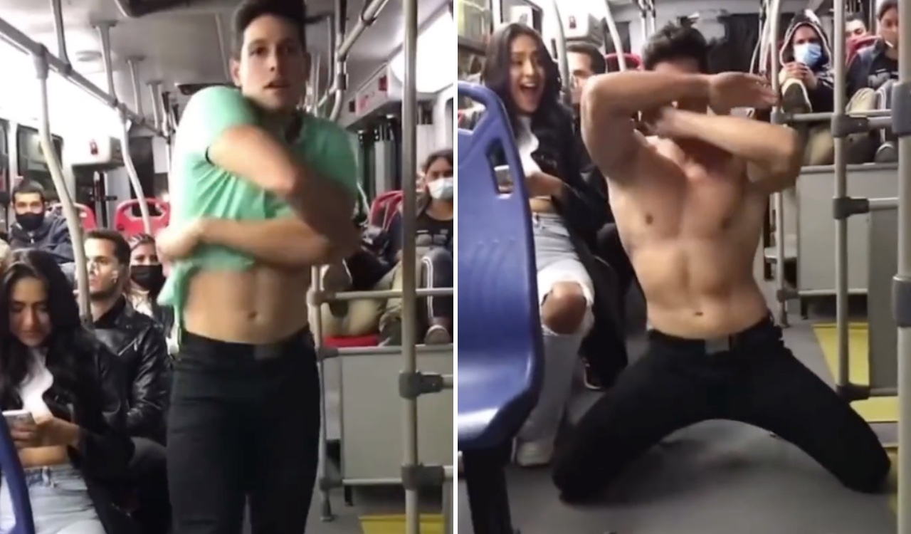 Alejandro Quintero, el estríper que se quitó la ropa en transmilenio