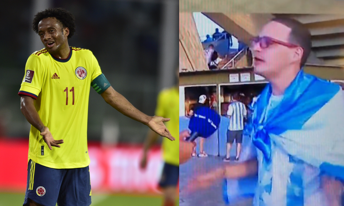 Juan Guillermo Cuadro, hincha.