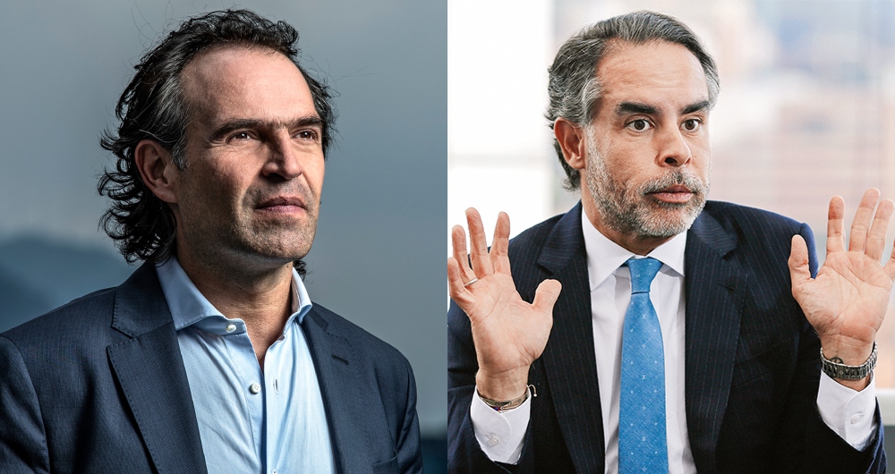 De izquierda a derecha: Federico Gutiérrez y Armando Benedetti.