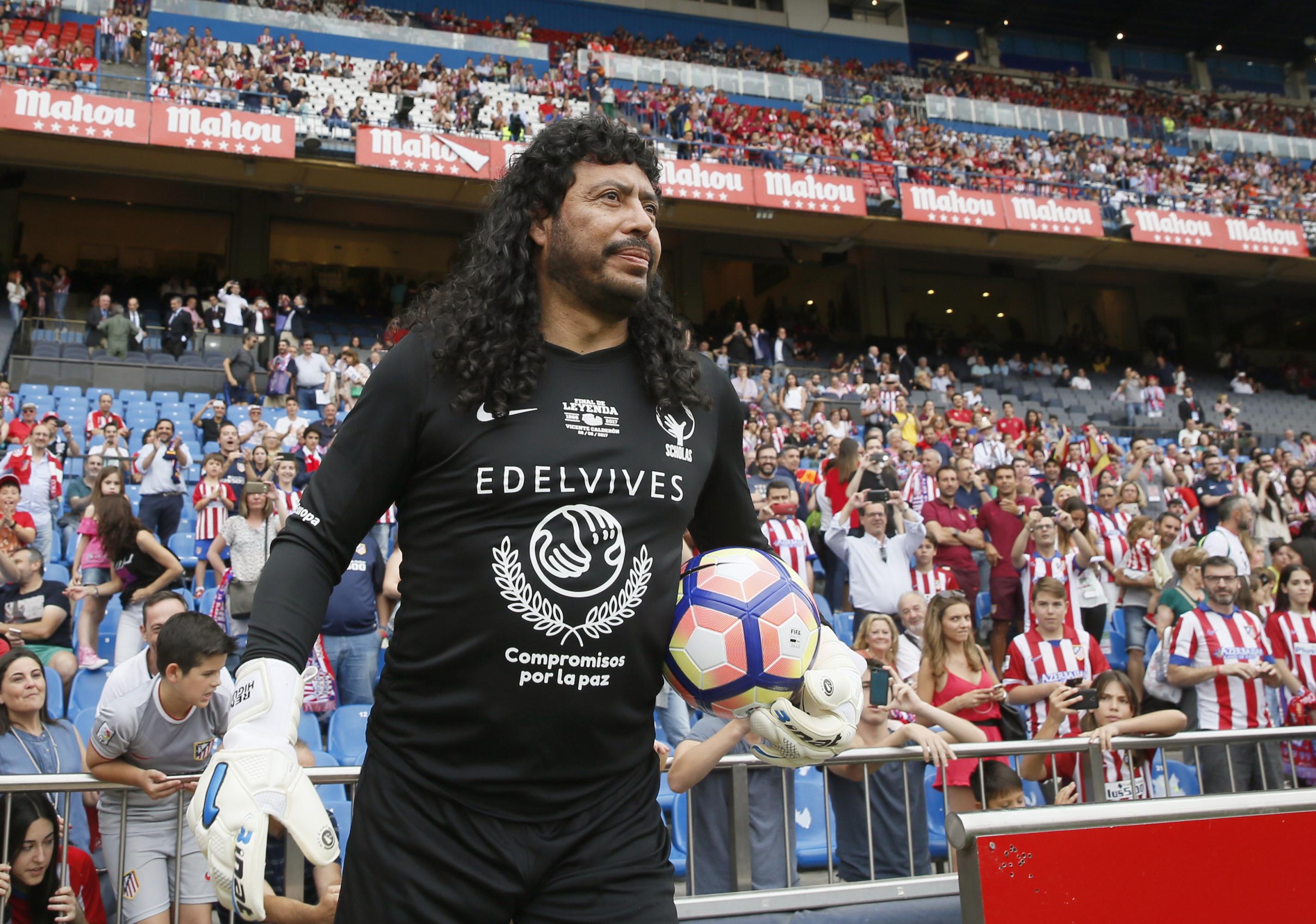 René Higuita, una de las grandes estrellas nacionales que jugarán el partido de este sábado.
