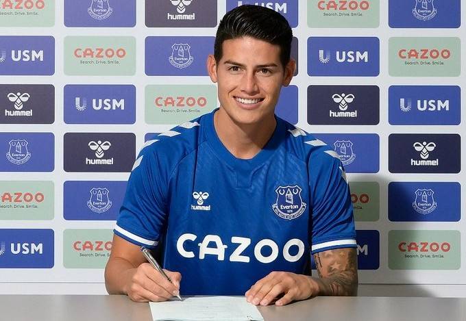 James Rodriguez, nuevo jugador del Everton.