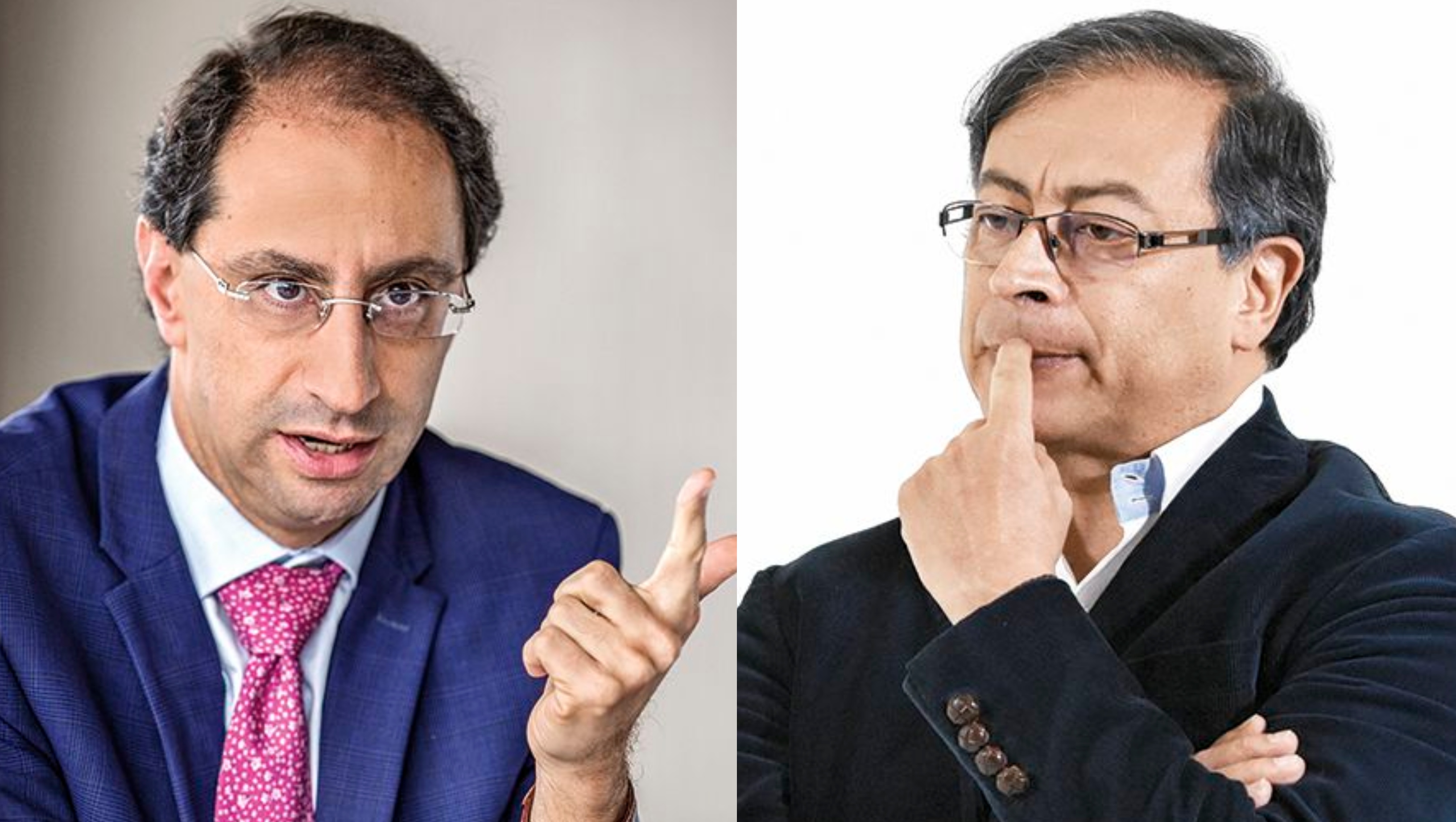 El exministro José Manuel Restrepo y el presidente Gustavo Petro.