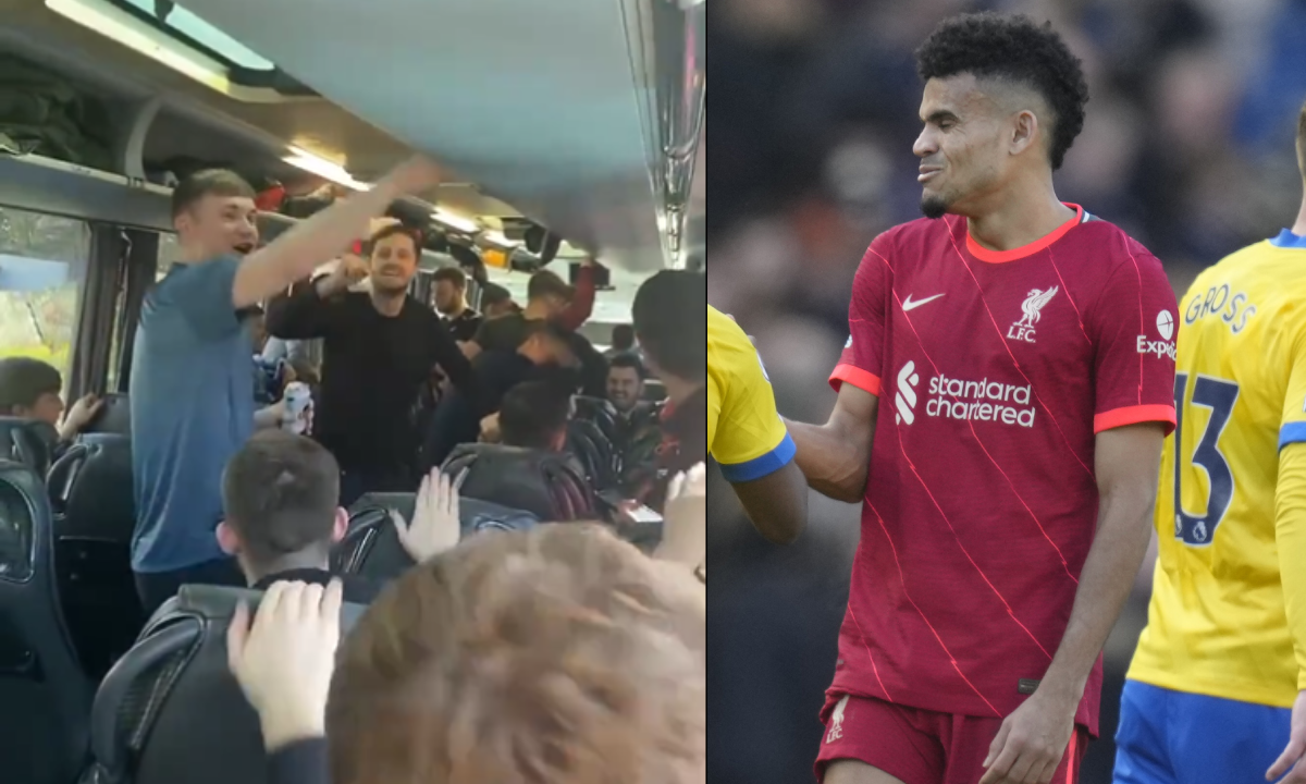 Luis Díaz. Hinchas Liverpool.