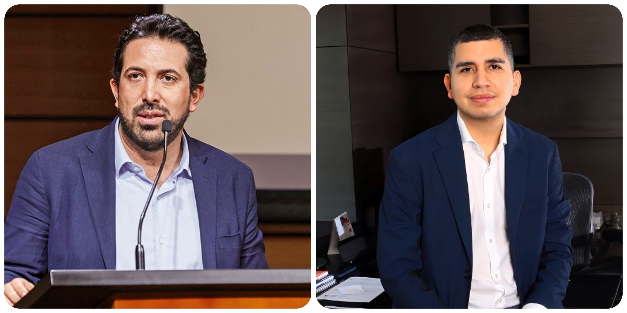 Diego Guevara, nuevo ministro de Hacienda, y Jonathan Malagón, presidente de Asobancaria.