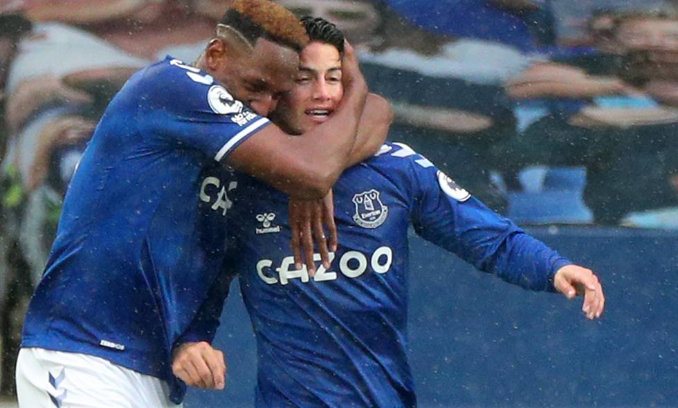 Jugadores del Everton