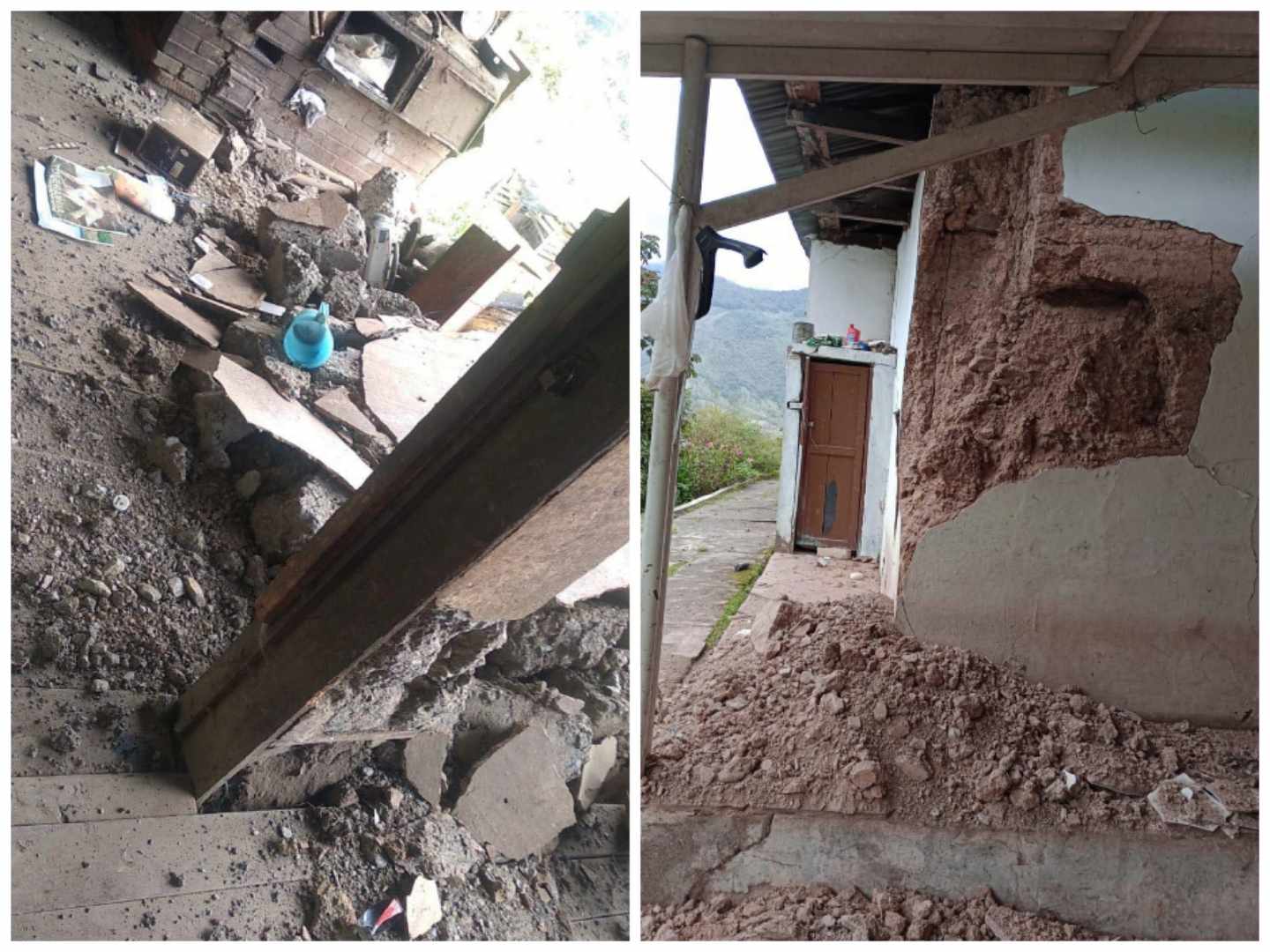 La comunidad le compartió a SEMANA imágenes de como quedaron las casas.