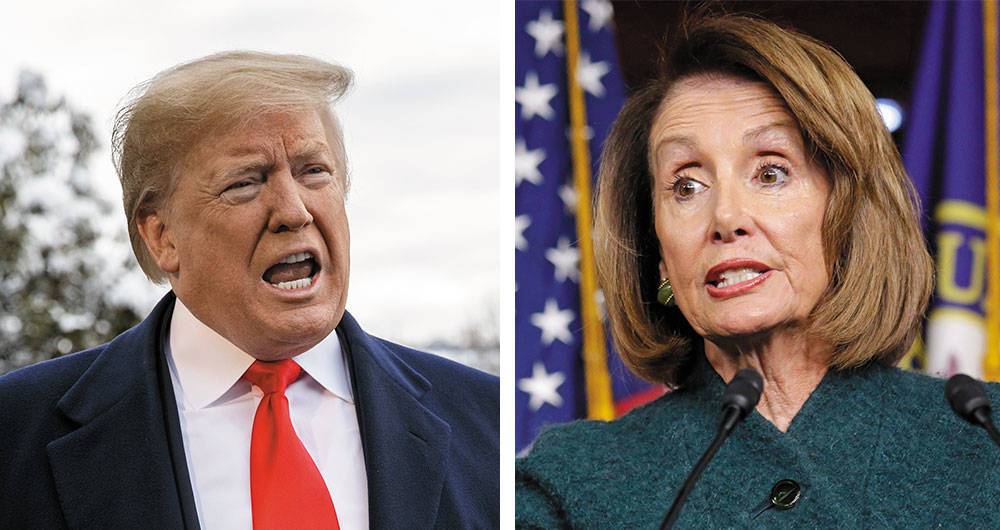 Nancy Pelosi y Donald Trump. Foto: Semana