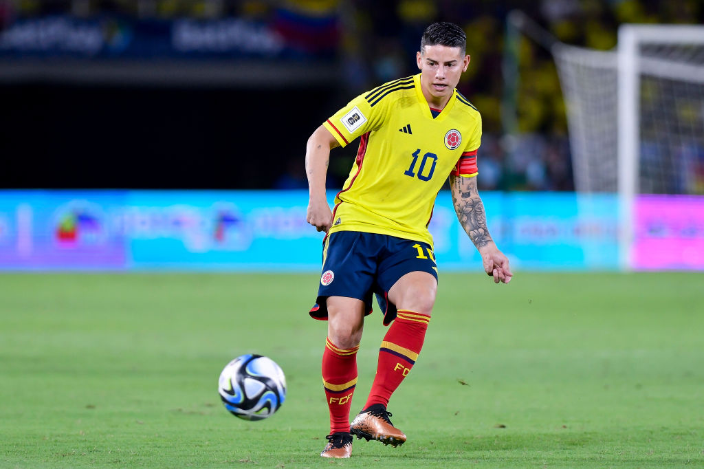 James Rodríguez con la Selección Colombia