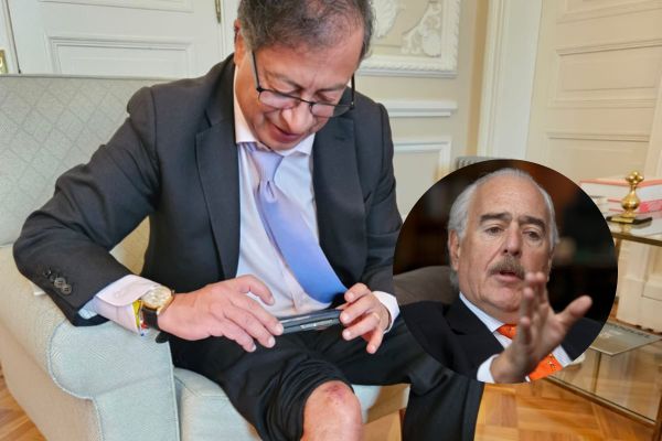 El expresidente Andrés Pastrana dijo que al presidente Gustavo Petro "se le pelaron las rodillas de tanto arrodillarse a Hamas".