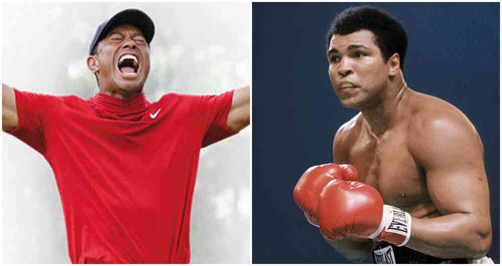 Tiger Woods regresó triunfante en el Masters de Augusta de 2019 y Muhammad Ali en The Rumble in the Jungle, la pelea de boxeo de 1974 contra George Foreman. 