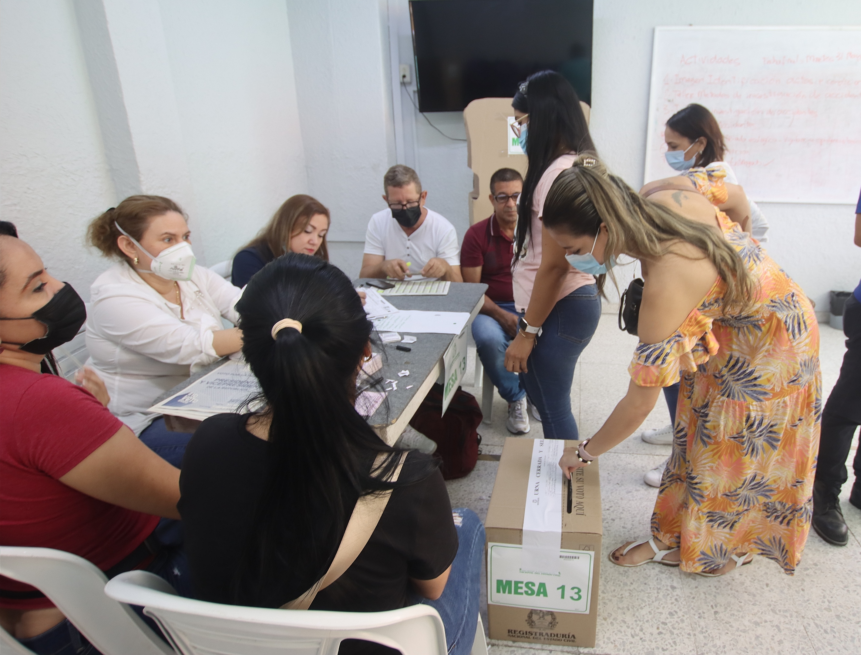 Votaciones, voto elecciones en Barranquilla