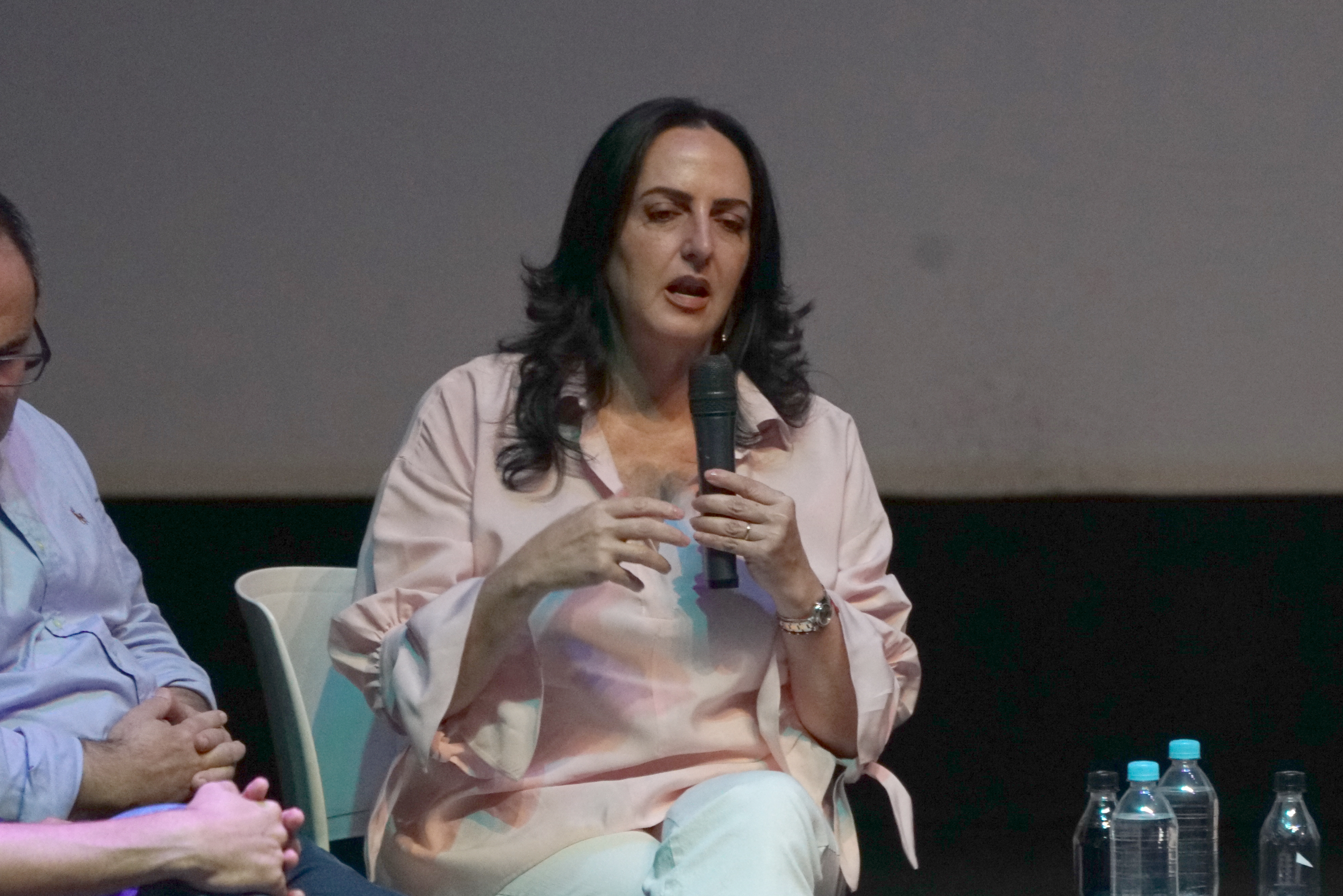 Representante a la Cámara Christian Munir Garces Aljure y la Senadora María Fernanda Cabal del Centro Democrático.