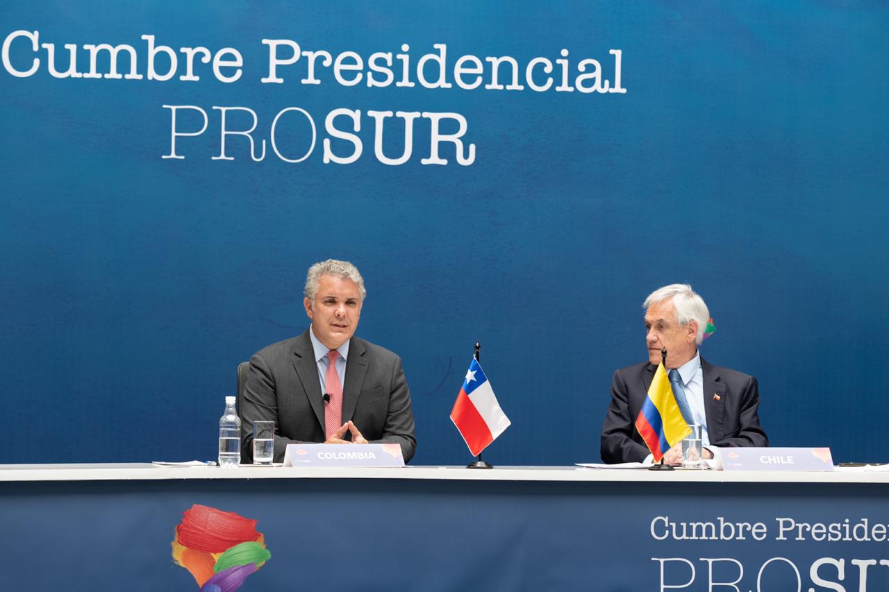Iván Duque asumió la presidencia “pro tempore” de Prosur