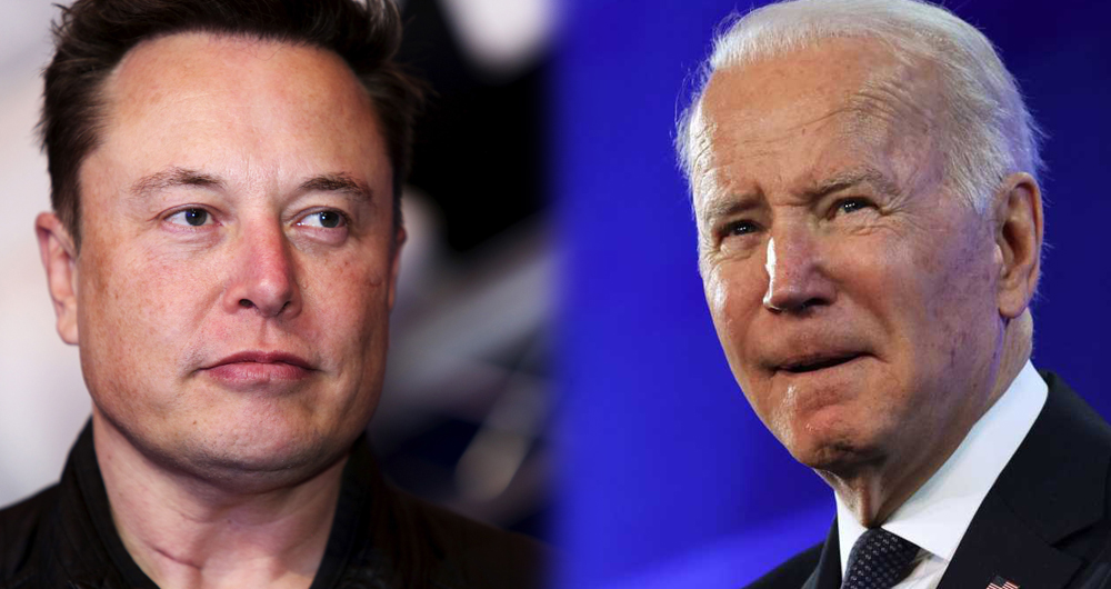 Elon Musk y Joe Biden