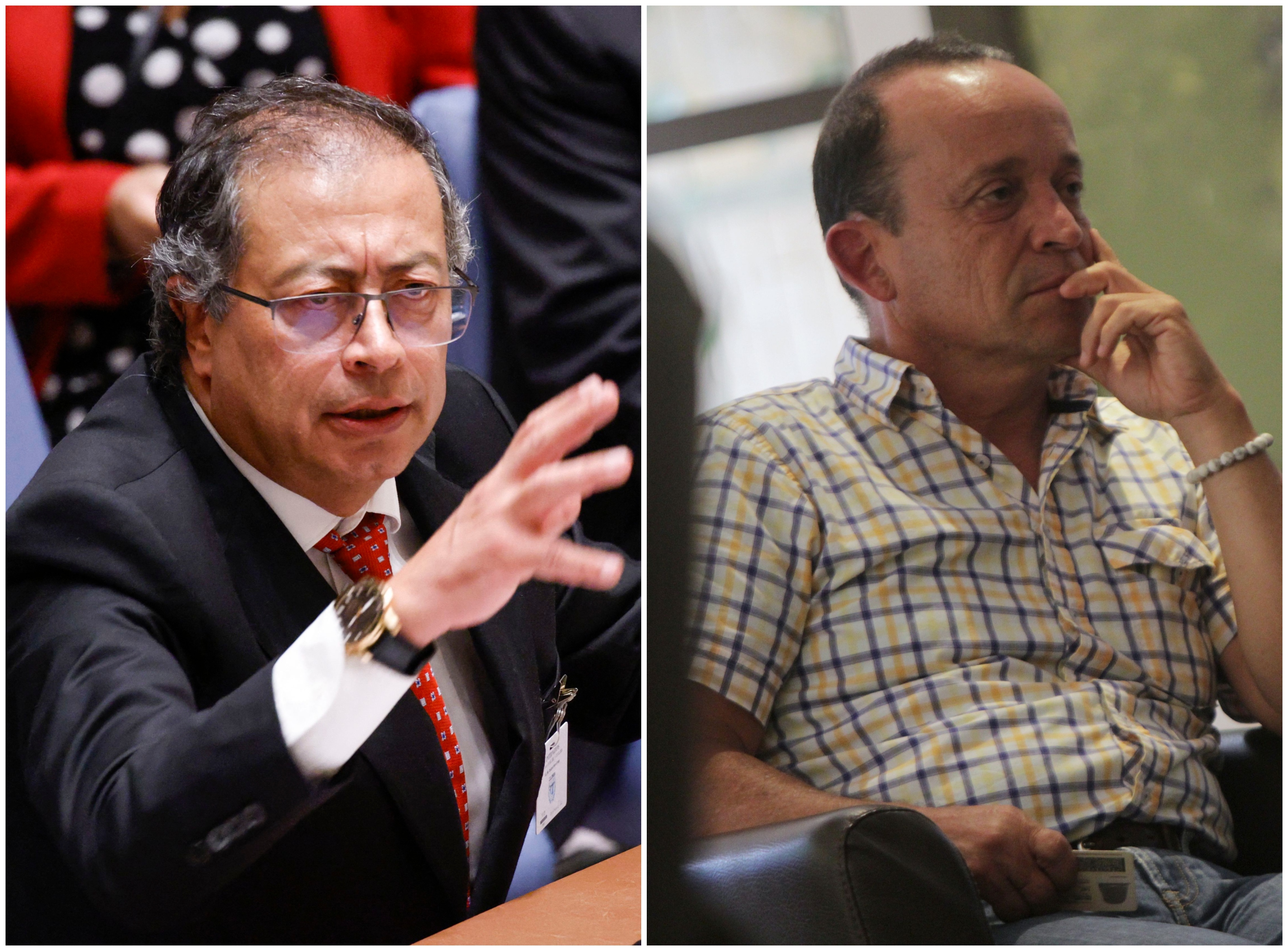 Gustavo Petro y Santiago Uribe Vélez