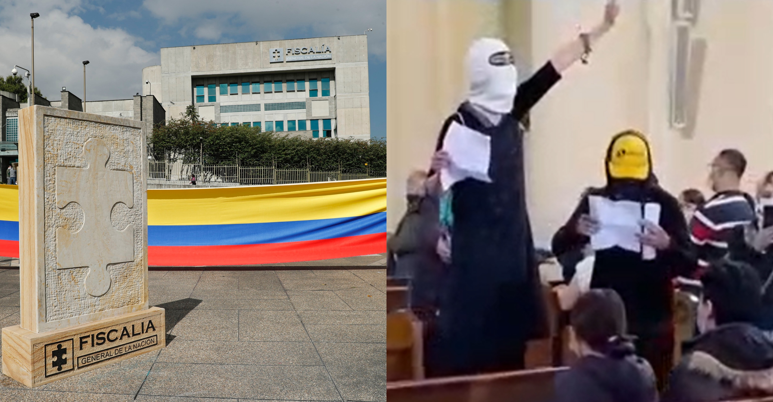 Encapuchados irrumpieron en la Catedral Primada de Bogotá.