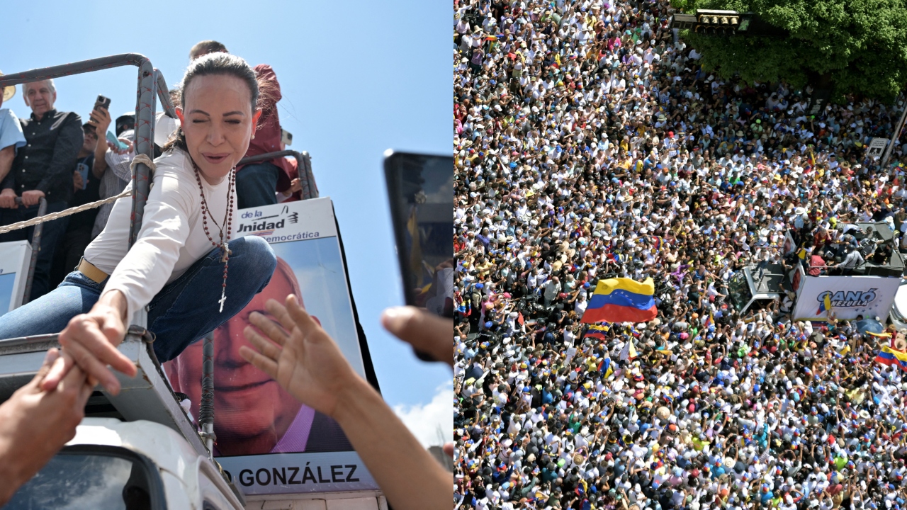 Las imágenes de las protestas en Venezuela son impresionantes.