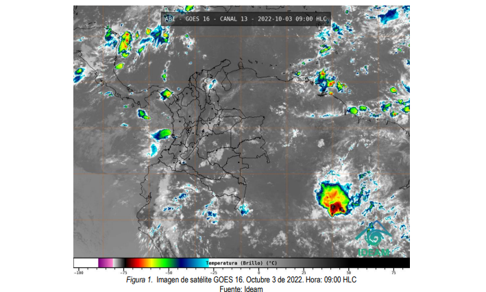 Reporte Ideam 3 de octubre