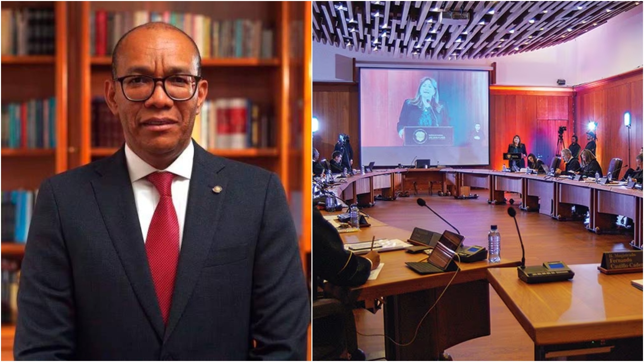 Presidente de la Corte Suprema, Gerson Chaverra, explica cómo va el proceso de elección de la nueva fiscal general de la Nación.