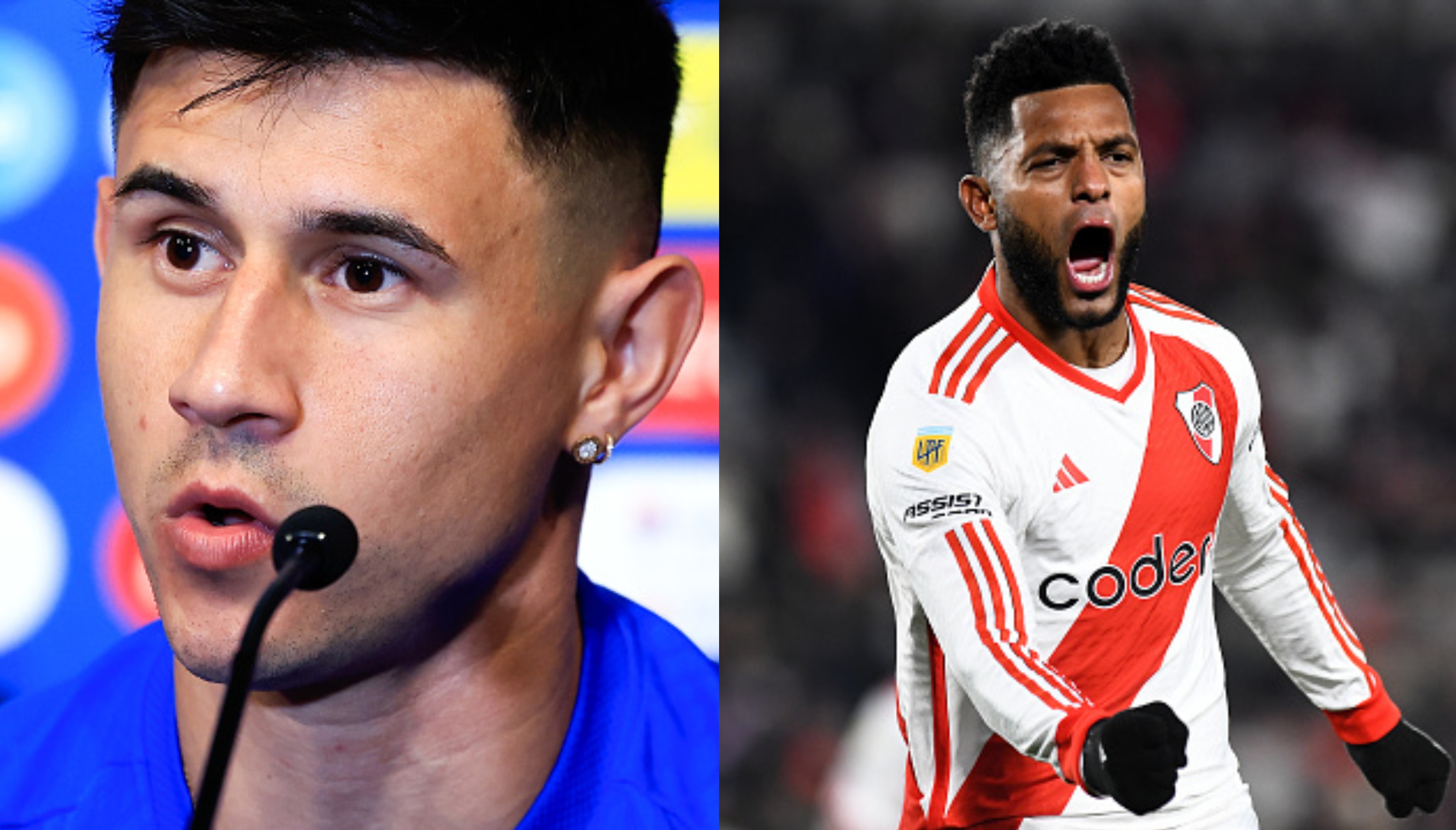 Adam Bareiro y Miguel Borja ahora serán compañeros en River Plate.