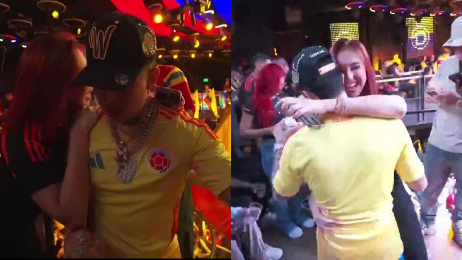 Aida Victoria y Westcol captados viendo final de la Copa América.