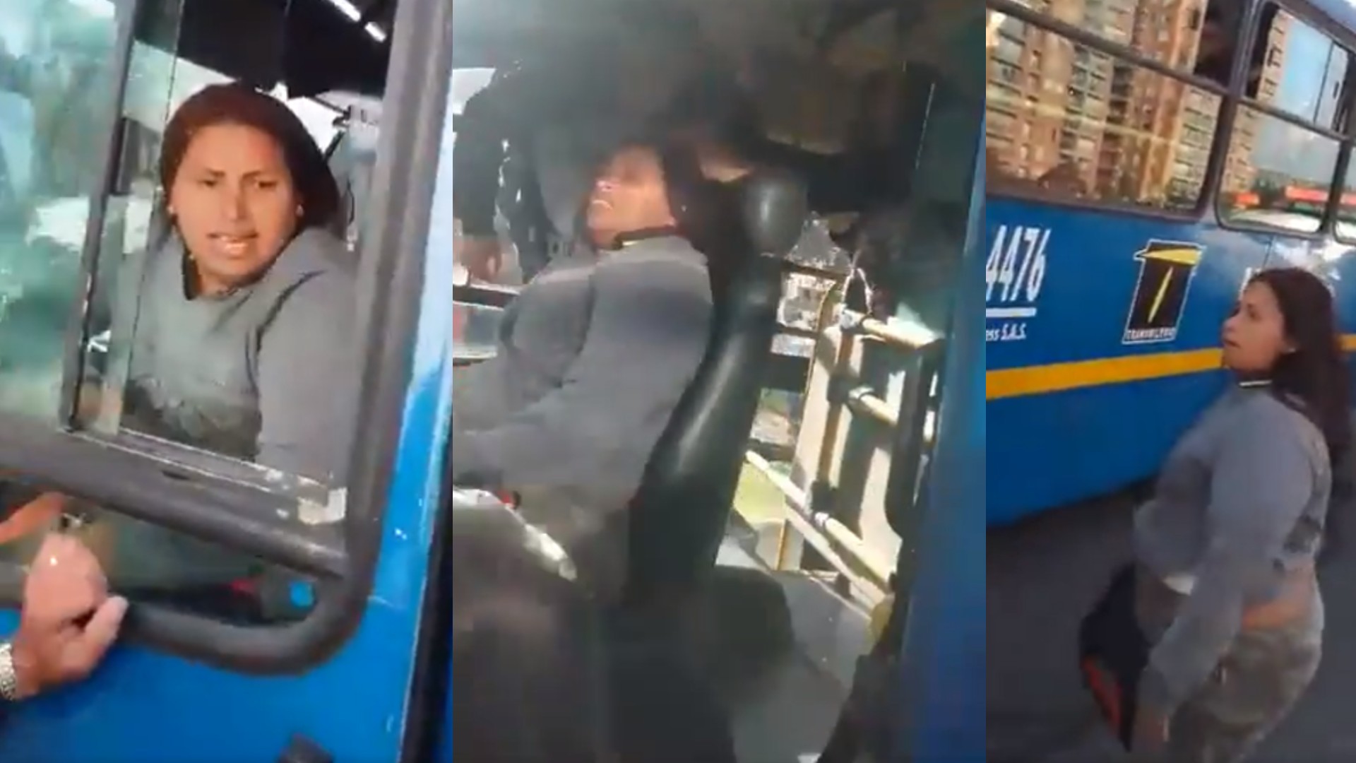 Video | Extranjera golpeó a conductor del SITP, quiso robarse el bus y una  pasajera la detuvo con contundente mechoneada