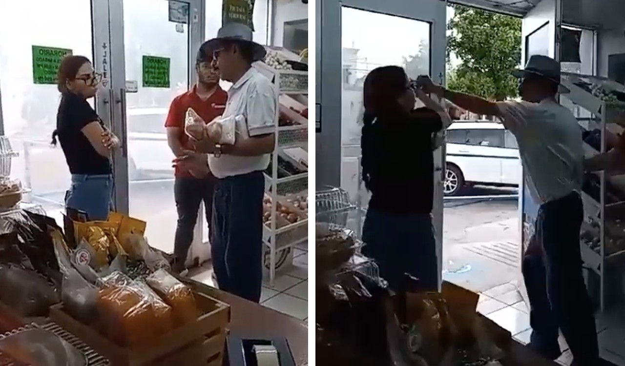 Momento del enfrentamiento entre Alma y el supuesto asesino en la carnicería de Sonora.