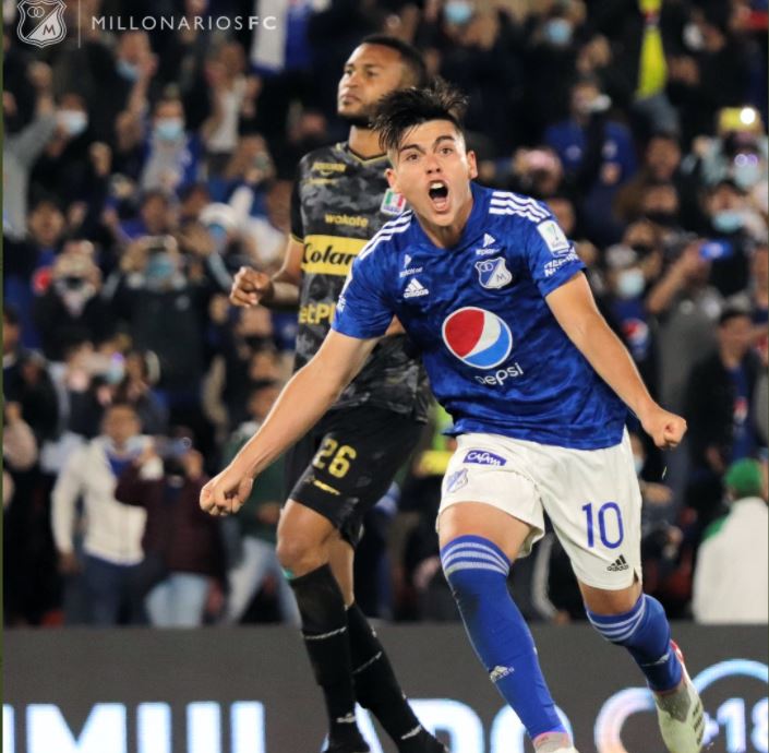 Daniel Ruiz anotó para Millonarios ante Once Caldas por la fecha 11.