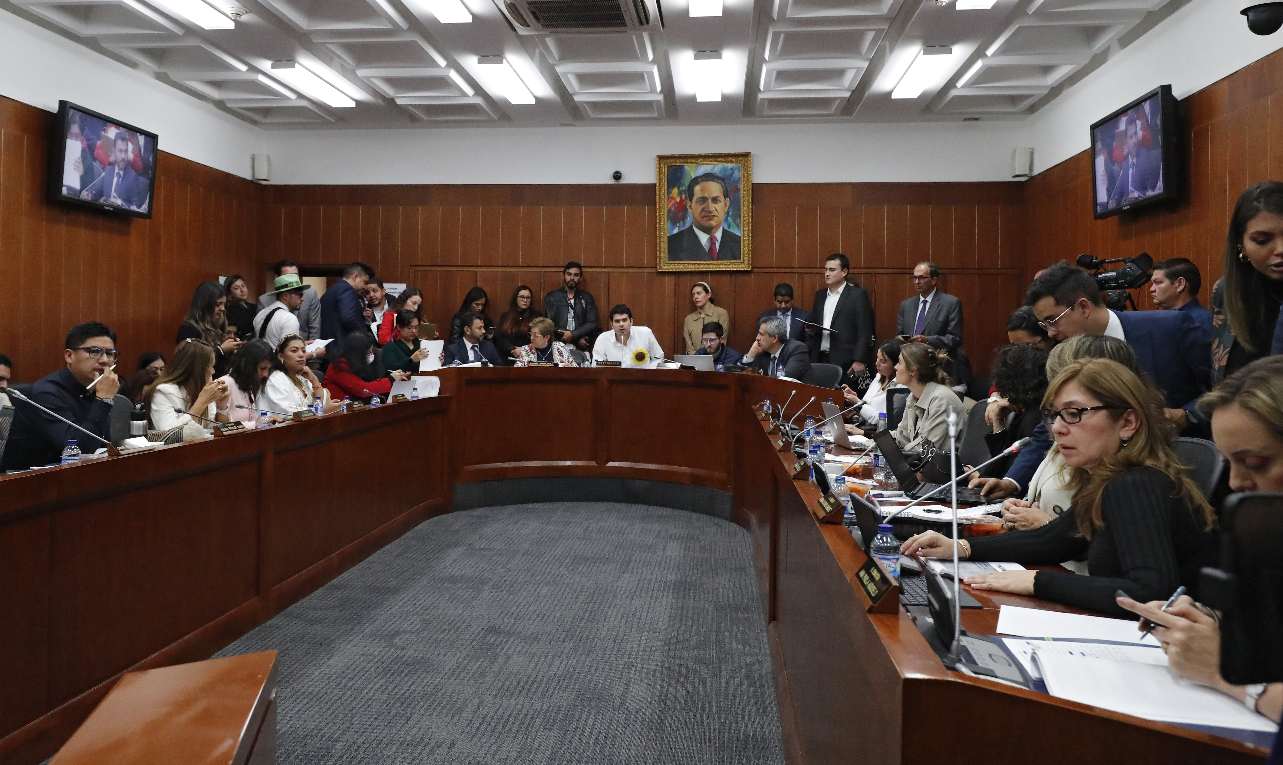 Reforma pensional primer debate en la Comisión Séptima del Senado.