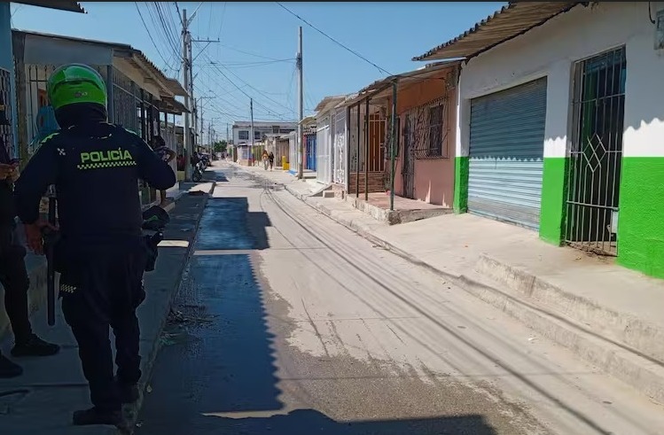 Sitio donde ocurrieron los hechos en el barrio La Chinita.