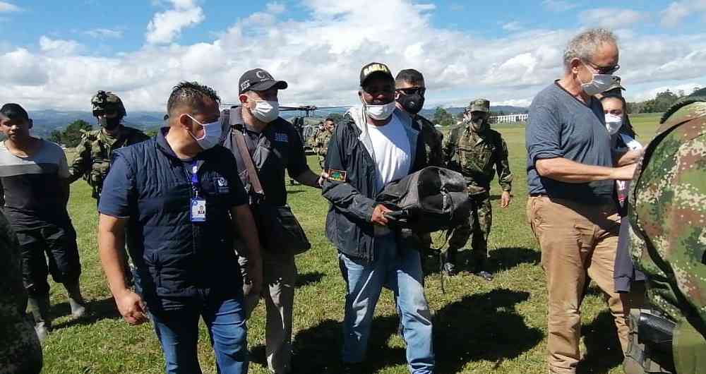 Ciudadanos extranjeros rescatados en Cauca